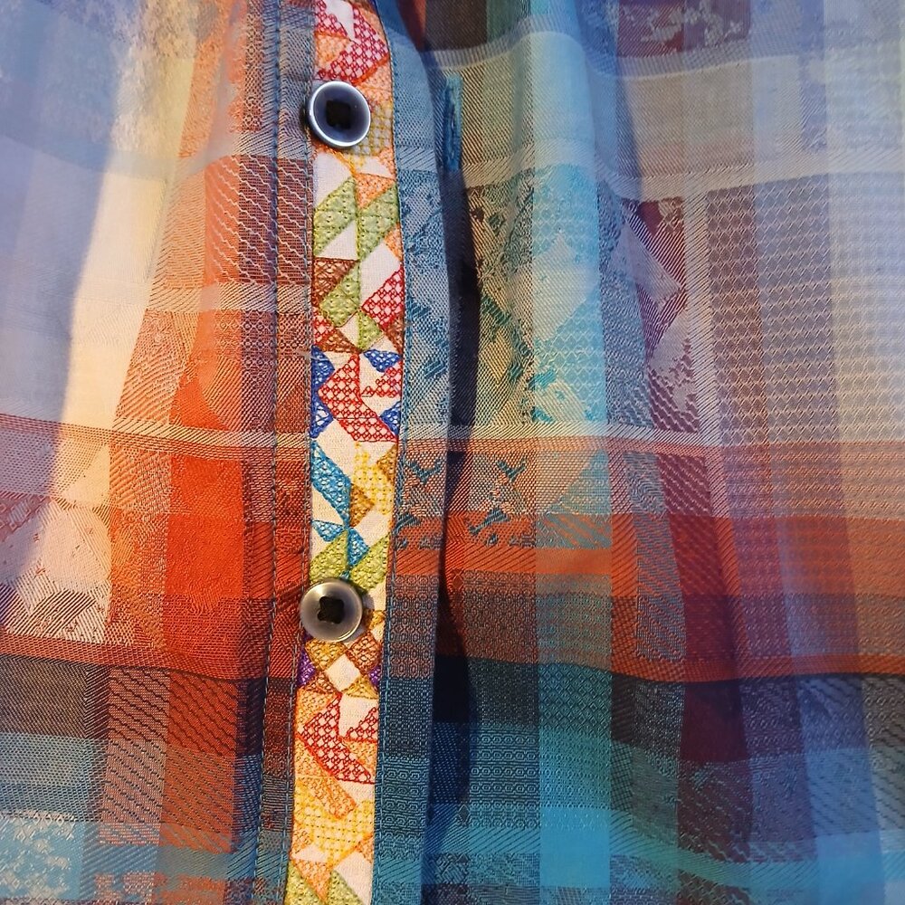 Robert Graham Sint Maarten Men's Long Sleeve Button Down SZ L EUC - Picture 9 of 11